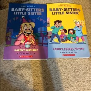 Scholastic Baby-Sitters Little Sister Graphic Novels - Purple and Yellow Covers